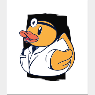 Cute Doctor Rubber Duckie // Medical Doctor Rubber Ducky Posters and Art